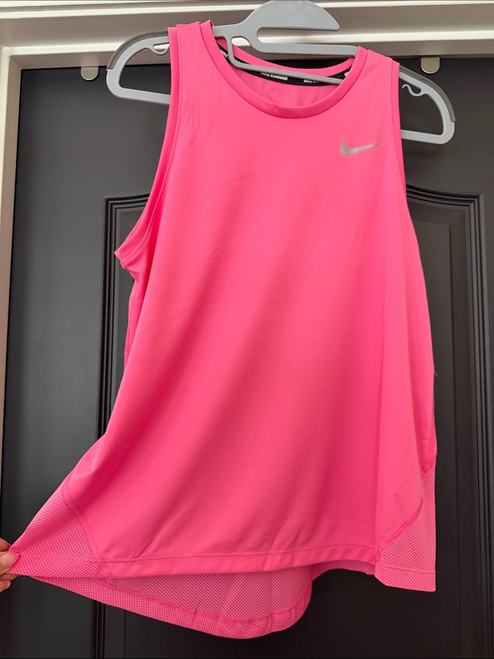 Nike Women’s Hot Pink Athletic Tank with Mesh Panels